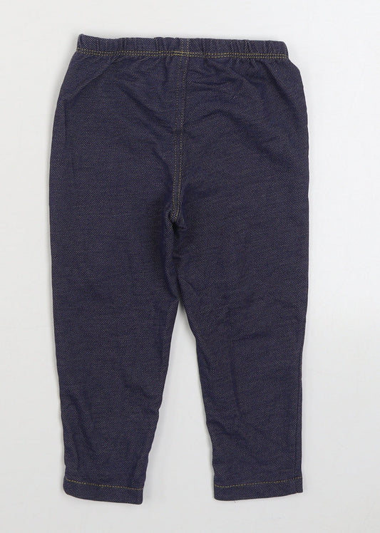 Carters Girls Blue  Cotton Jogger Jeans Size 24 Months