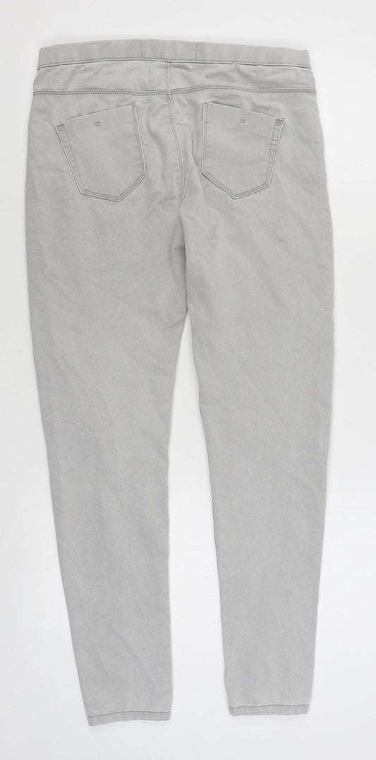Denim & Co Womens Grey  Cotton Jegging Jeans Size 10 L27 in Regular