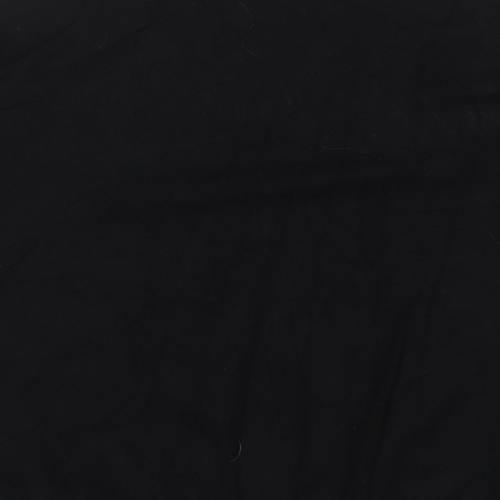 Marks and Spencer Womens Black V-Neck  Viscose Pullover Jumper Size L