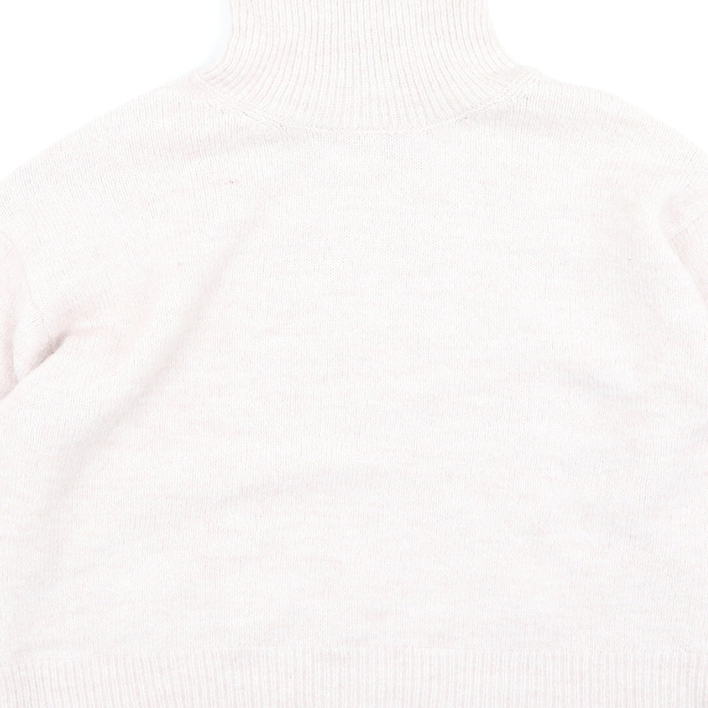New Look Womens Pink High Neck  Polyester Pullover Jumper Size S