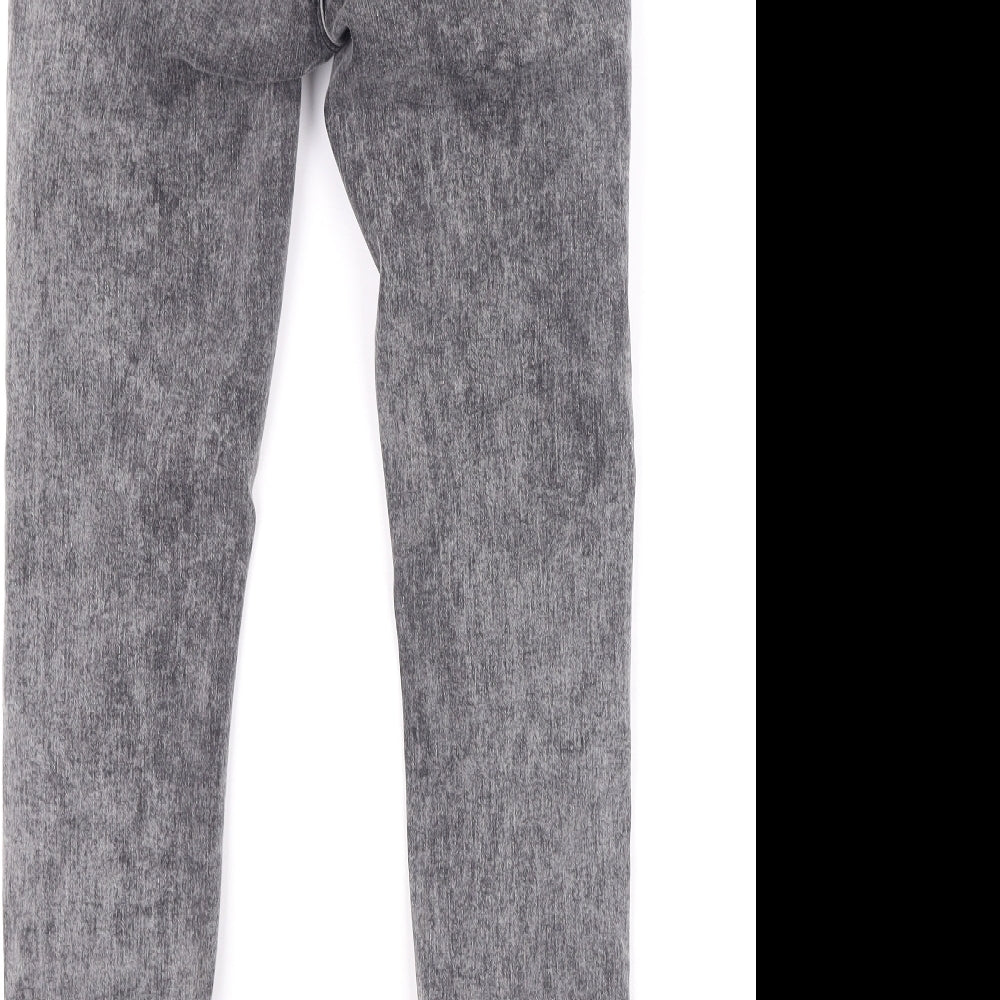 Jack Wills Womens Grey  Cotton Skinny Jeans Size 25 L26 in Regular