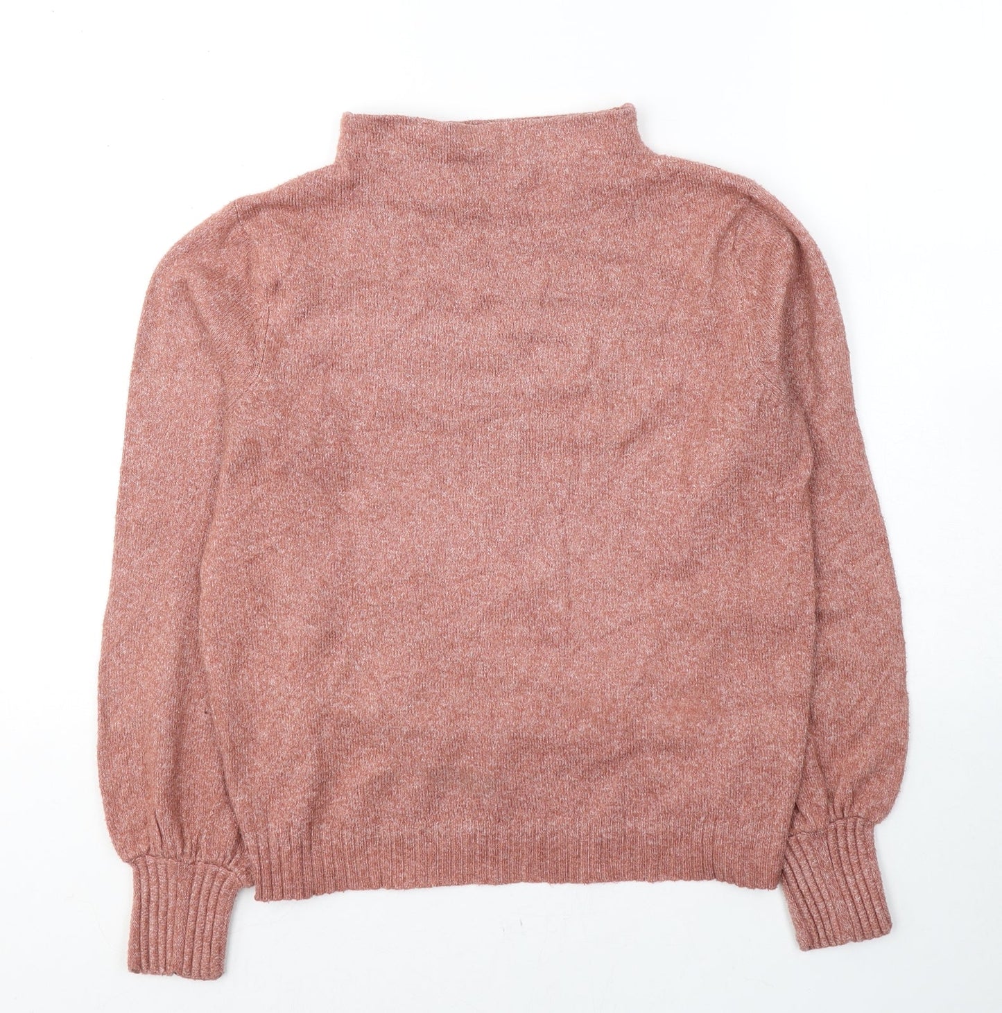 Villa Womens Pink Round Neck  Polyester Pullover Jumper Size S