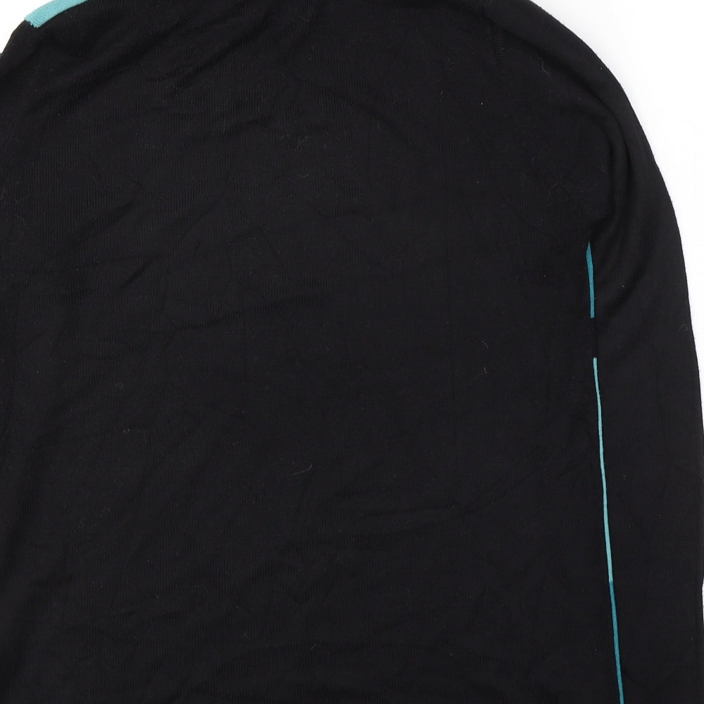 Preworn Womens Black Roll Neck  Acrylic Pullover Jumper Size M