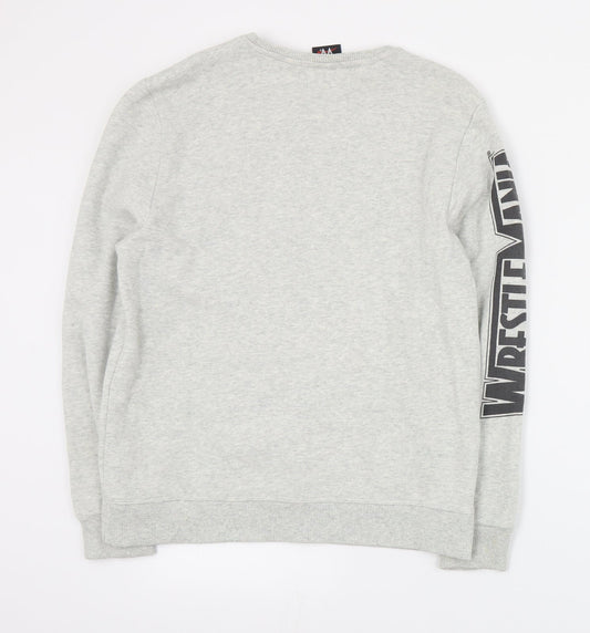 NEXT Boys Grey  Cotton Pullover Sweatshirt Size 12 Years  Pullover - Wrestlemania