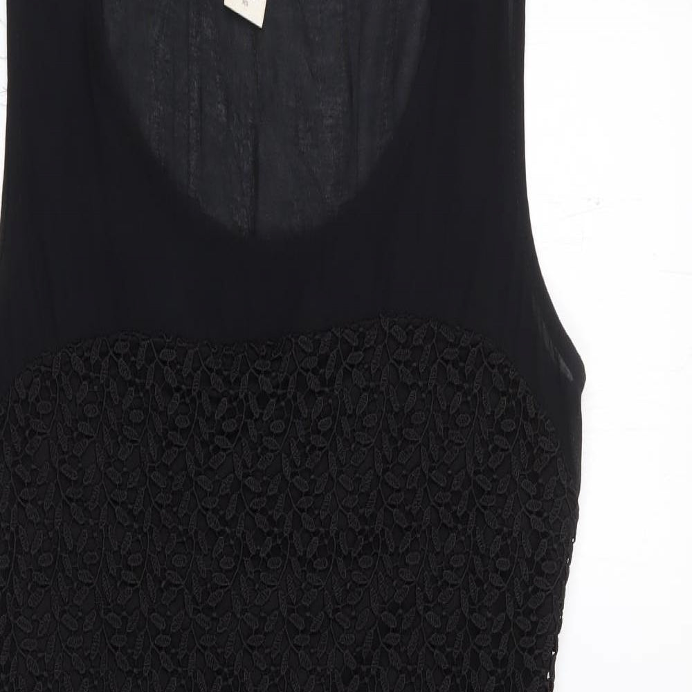 Vila Clothes Womens Black  Polyester A-Line  Size XS  Round Neck Pullover