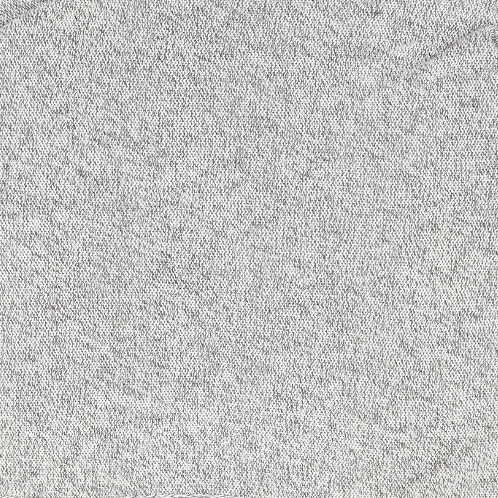 H&M Womens Grey Round Neck  Cotton Pullover Jumper Size M