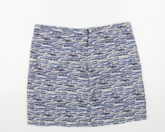 Twenty 29 Womens Blue Striped Cotton Mini Skirt Size 34 in