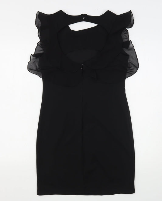 Cameo Rose Womens Black  Polyester Mini  Size 12  Round Neck
