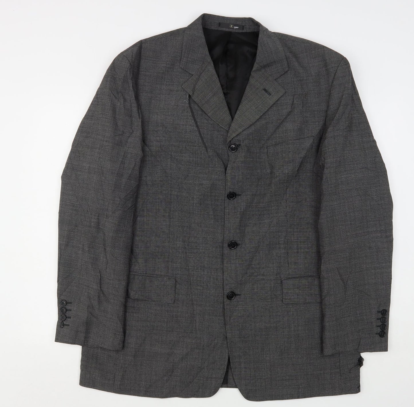 Ciro Citterio Mens Grey  Wool Jacket Suit Jacket Size 44
