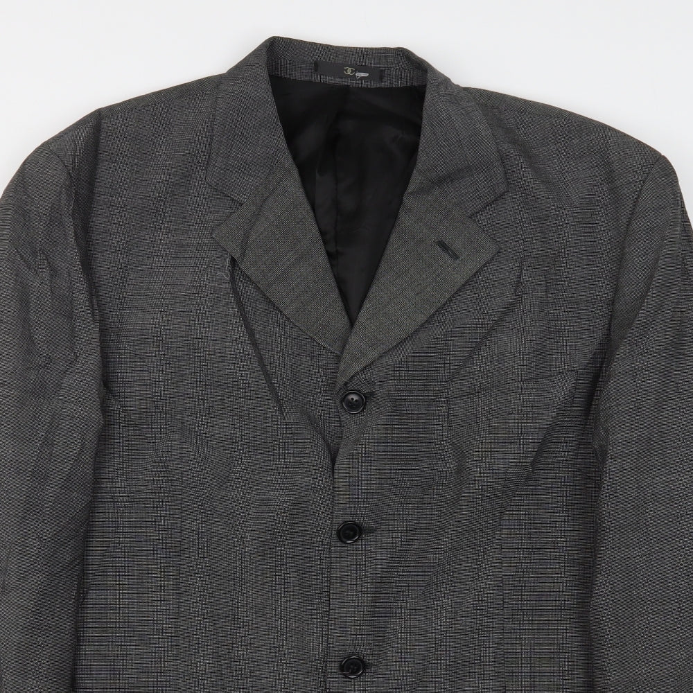 Ciro Citterio Mens Grey  Wool Jacket Suit Jacket Size 44