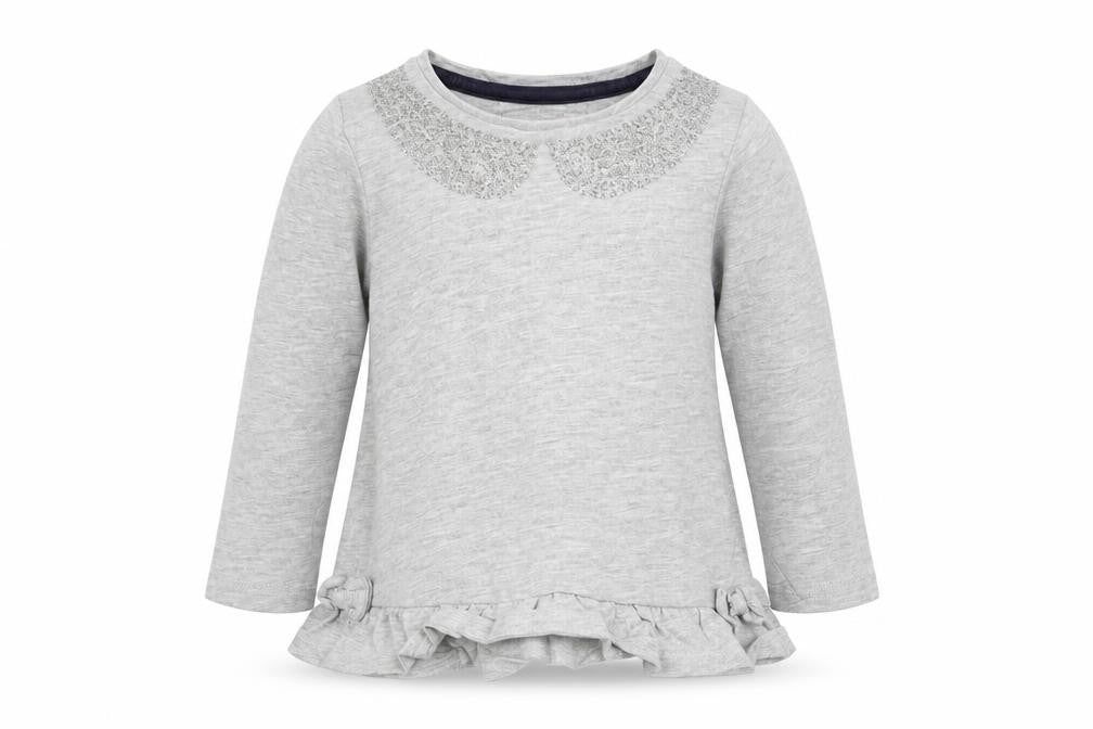 TU Baby Grey  Cotton Basic T-Shirt Size 18-24 Months Crew Neck Pullover