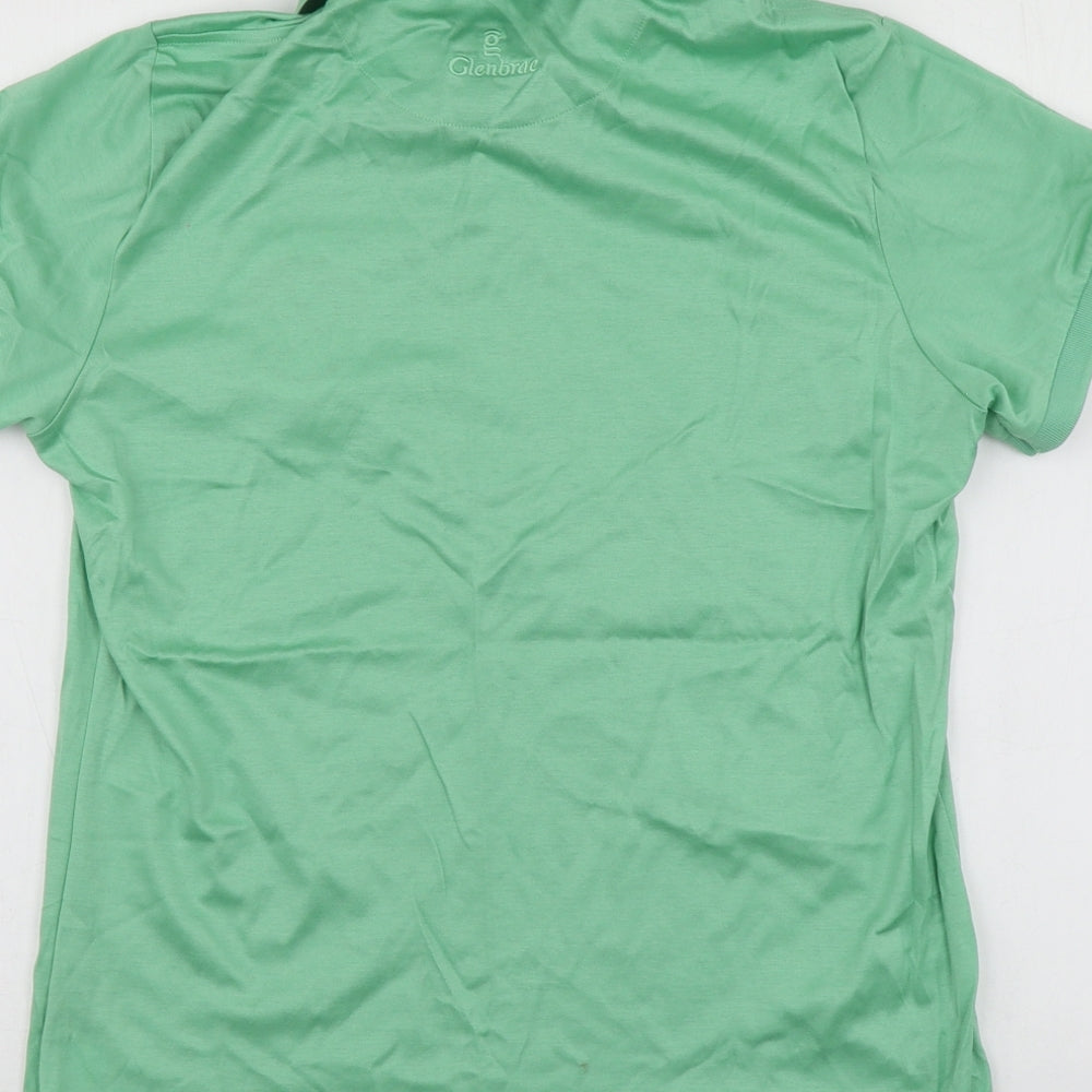 Glenbrae Womens Green  Cotton Basic Polo Size XL Collared - Irish Ladies Golf