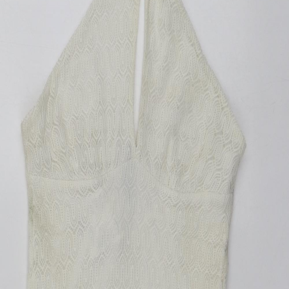 H&M Girls Ivory  Polyester Mini  Size XS  Halter