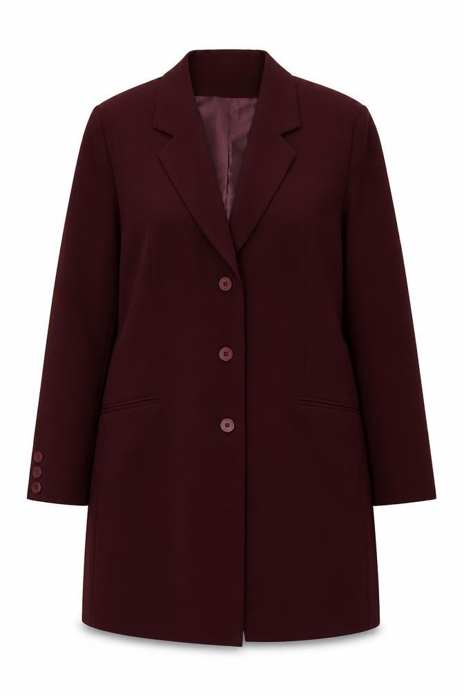 Classics Womens Purple  Polyester Jacket Suit Jacket Size 18