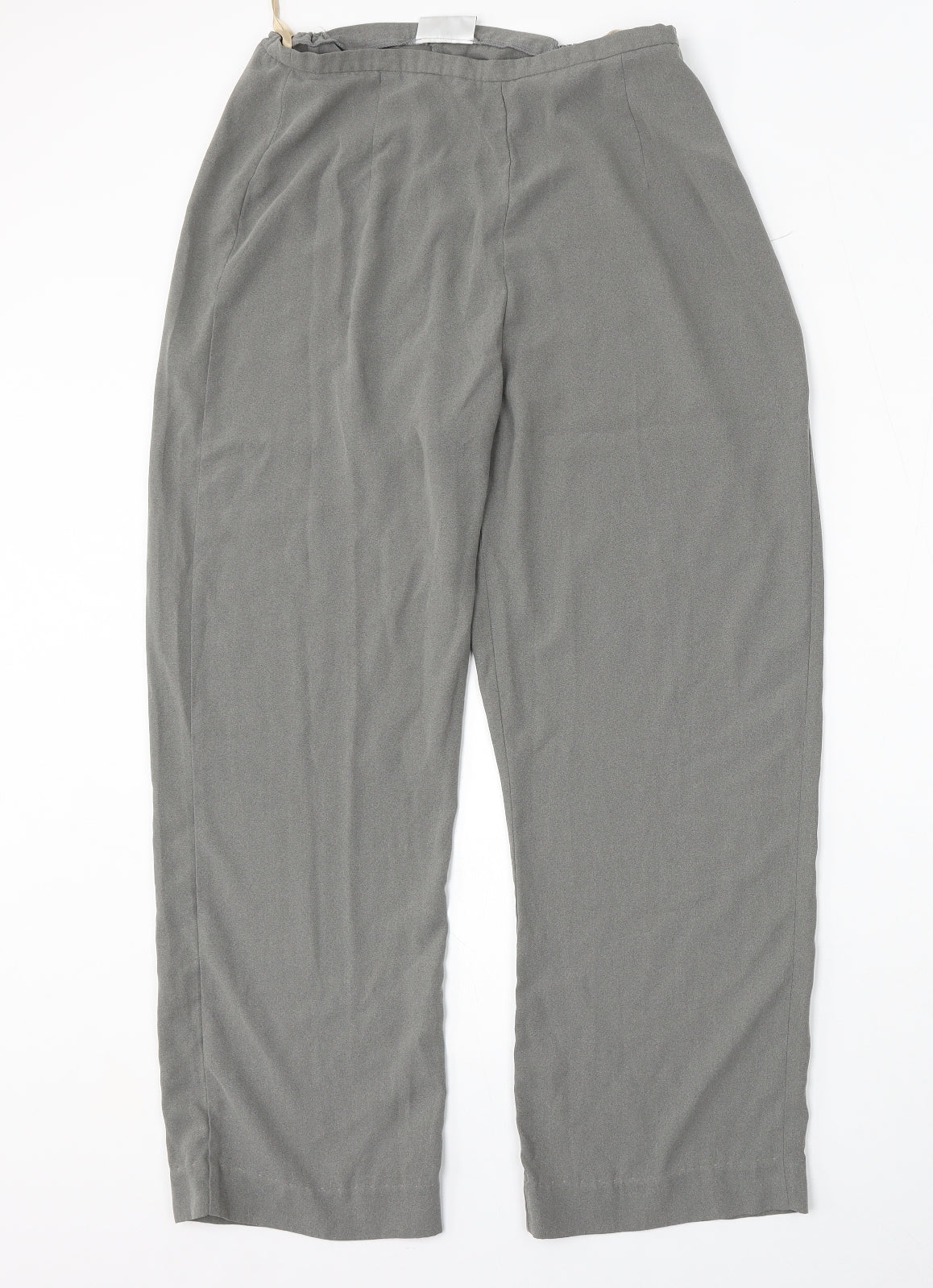 BHS Womens Grey  Polyester Trousers  Size 14 L28 in Regular