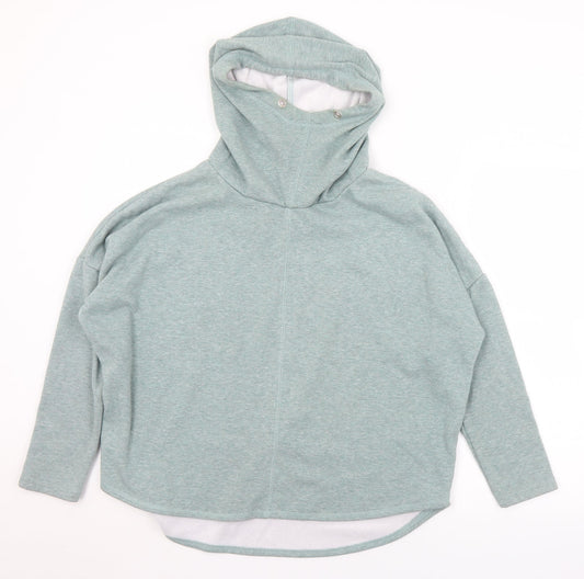 Dunnes Stores Womens Green  Polyester Pullover Hoodie Size M