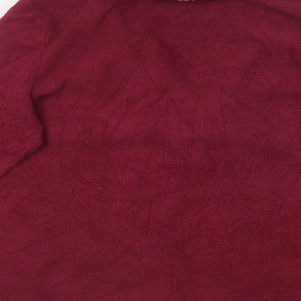 BM Womens Purple Collared  Polyester Cardigan Jumper Size 16