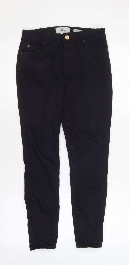 New Look Womens Blue  Cotton Skinny Jeans Size 8 L26 in Regular
