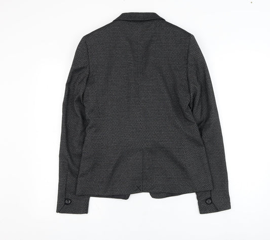 NEXT Womens Black   Jacket Blazer Size 10  Button