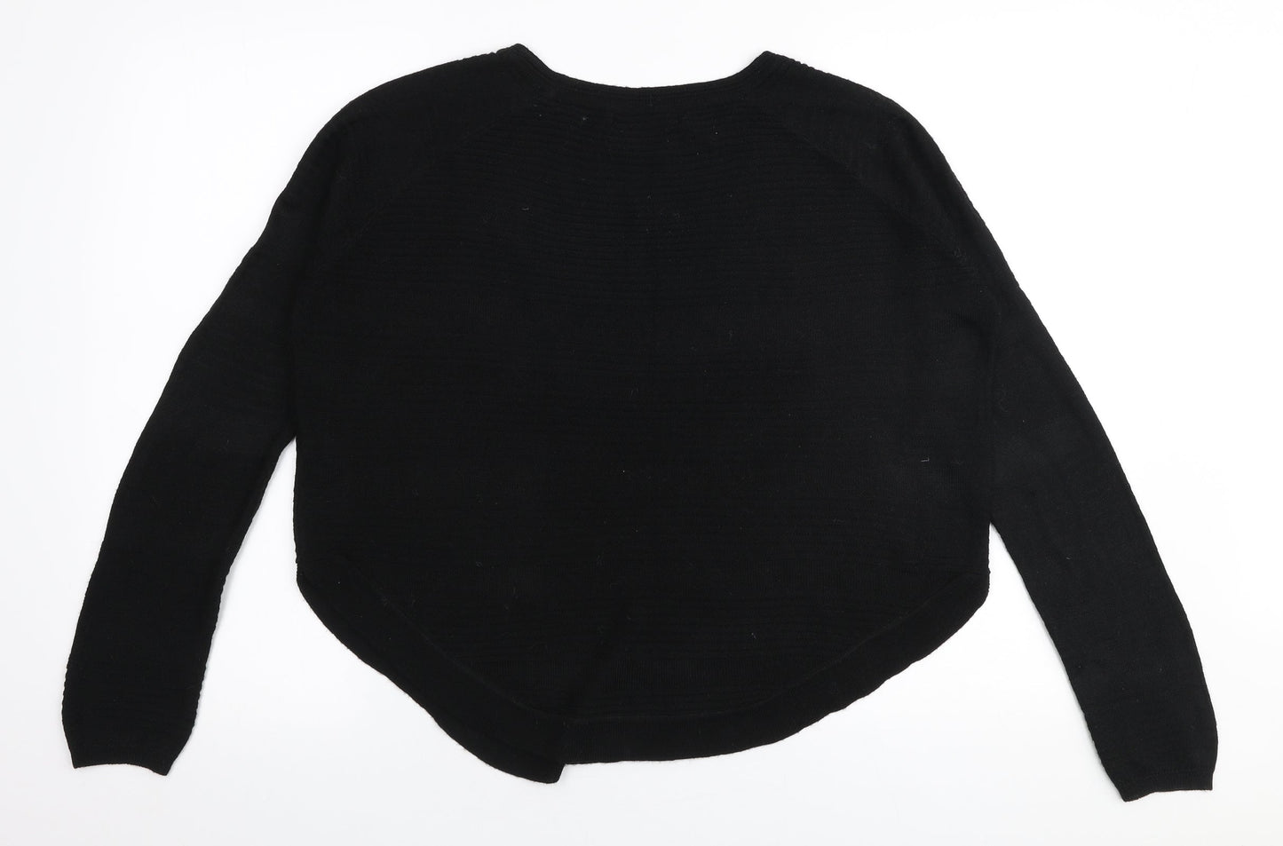 Only Womens Black Round Neck  Acrylic Pullover Jumper Size M