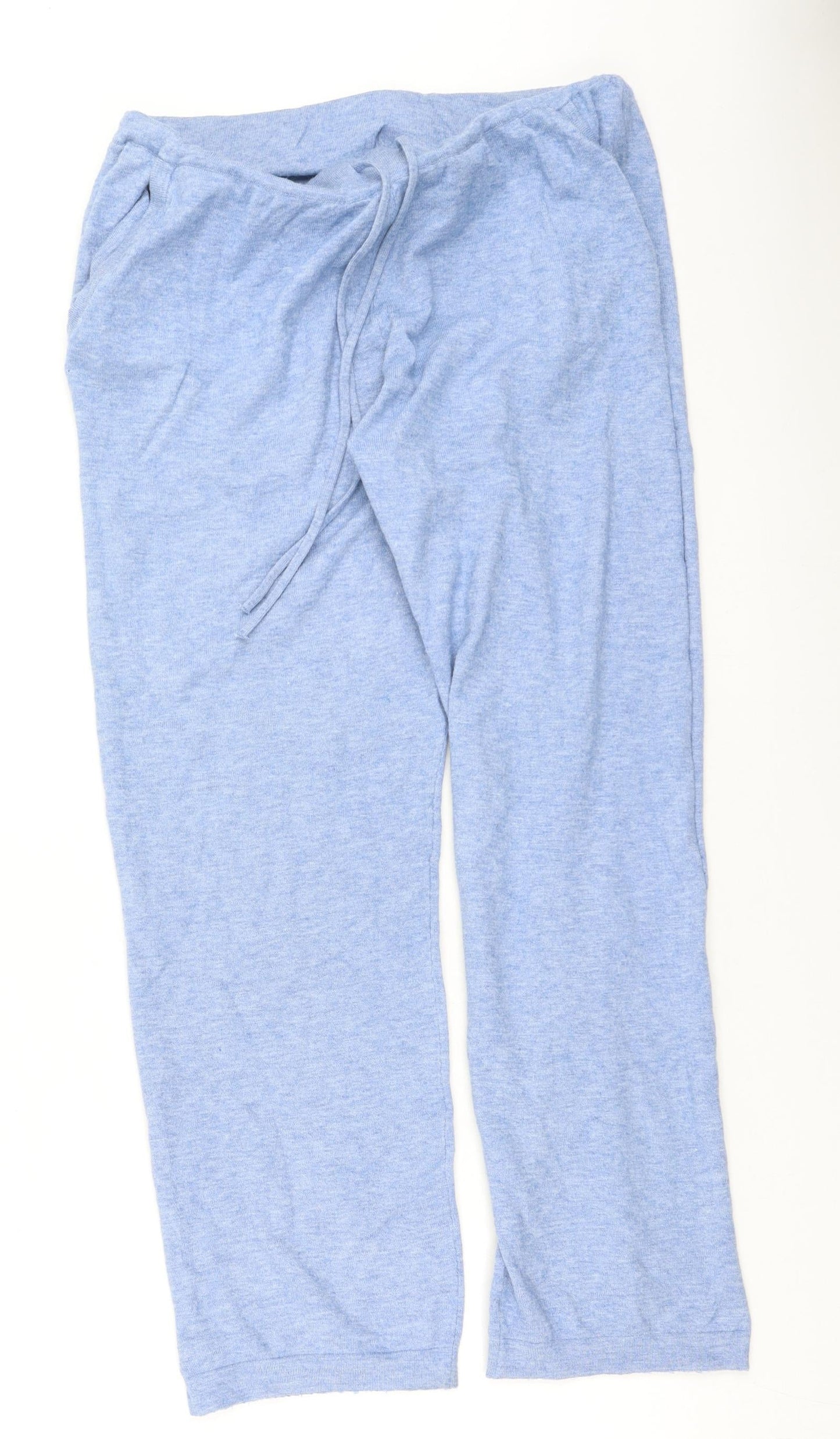 NEXT Womens Blue  Viscose Jogger Trousers Size M L28 in Regular