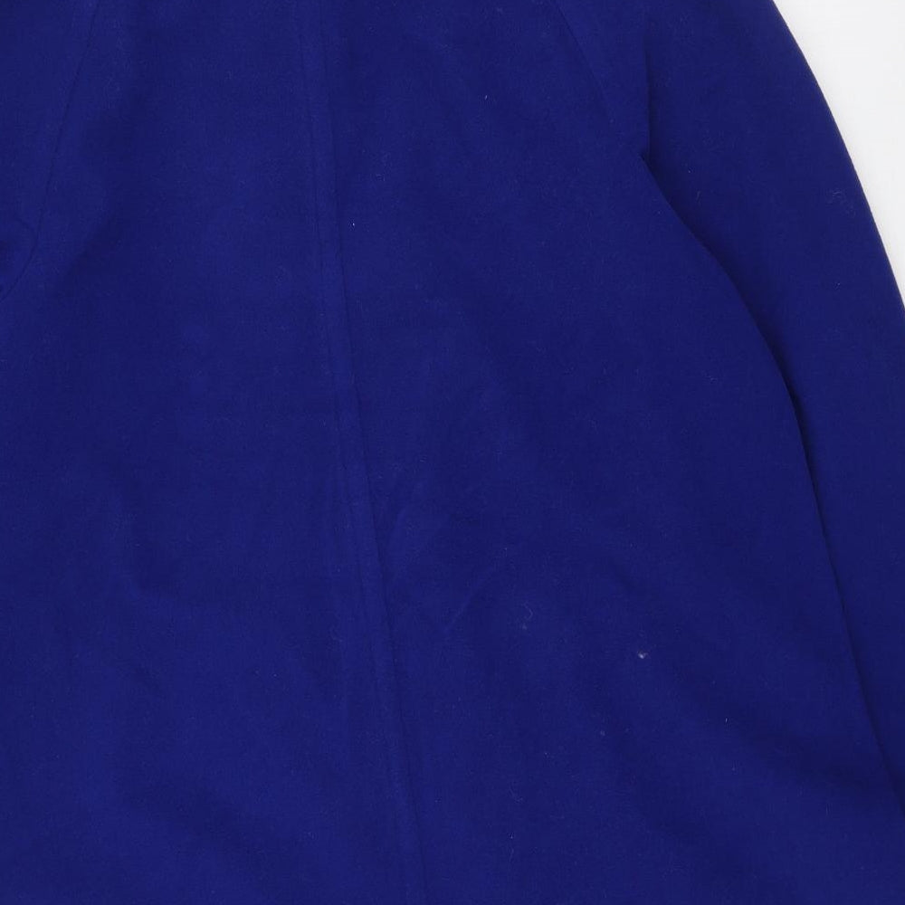 Preworn Womens Blue   Trench Coat Coatigan Size 10