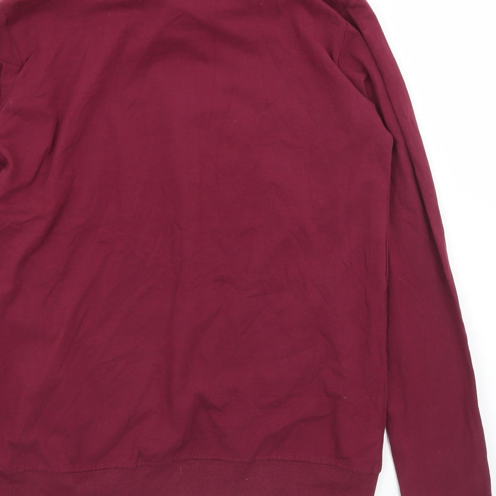Piaza Italia Womens Purple  Cotton Pullover Sweatshirt Size S