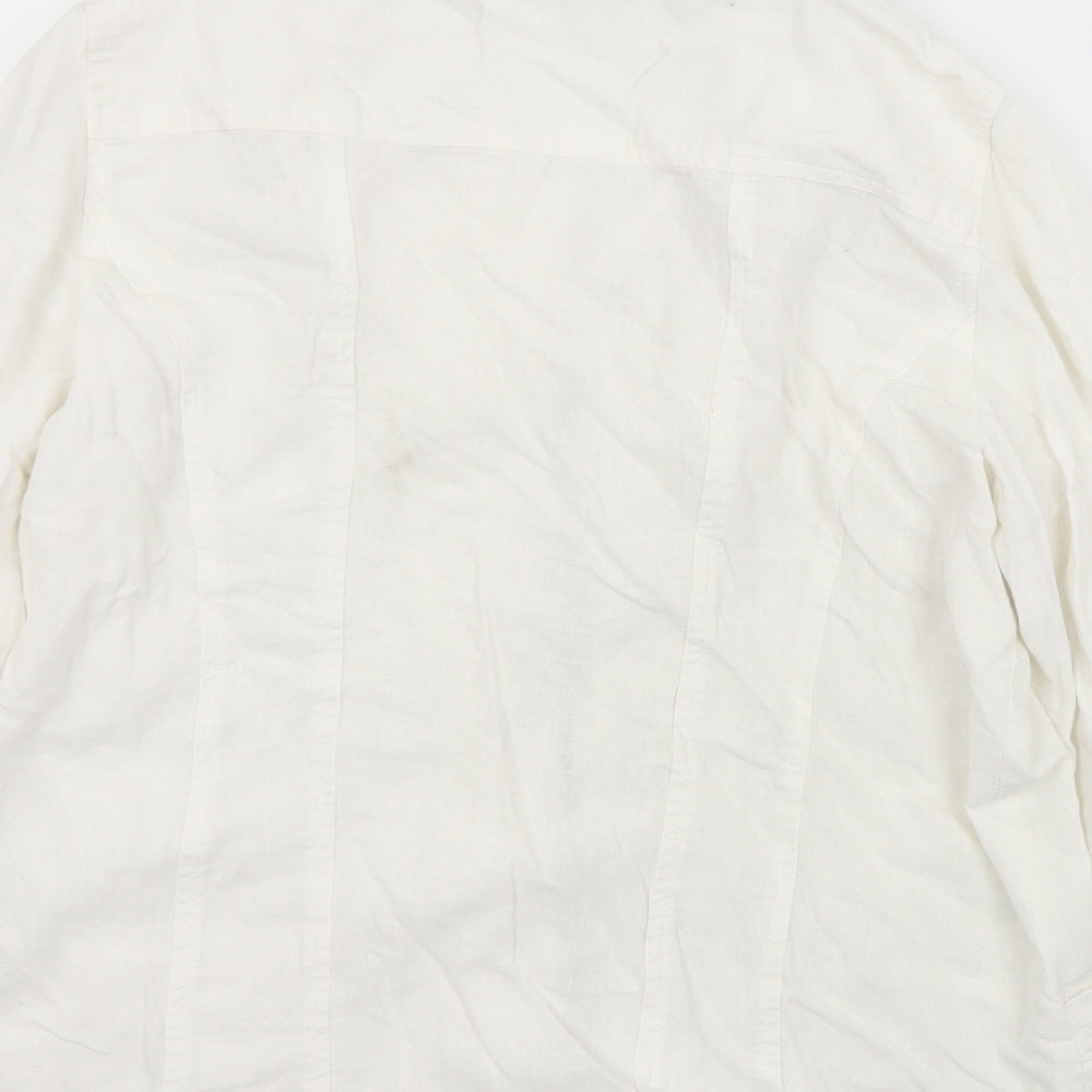 Signature Experican Womens White   Jacket  Size M  Zip