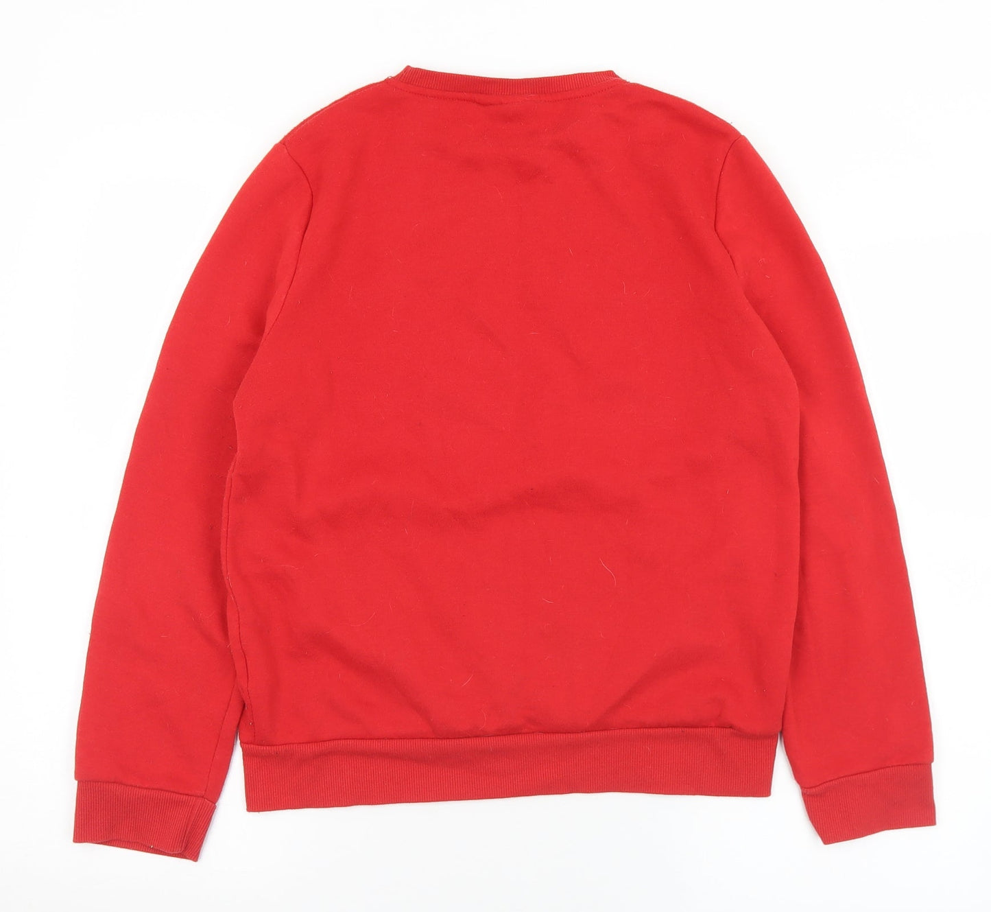 Primark Womens Red  Polyester Pullover Sweatshirt Size 6   - 6-8