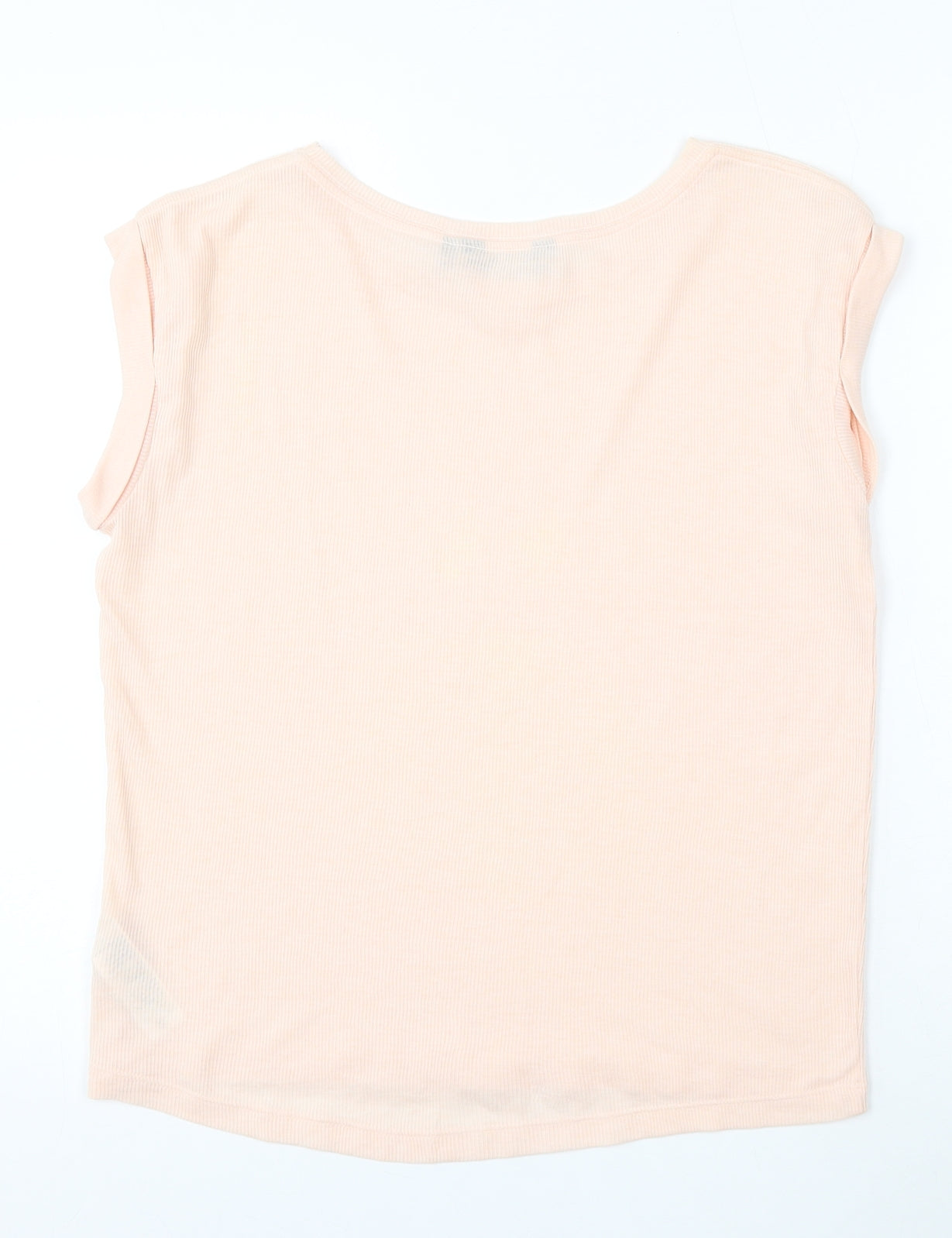 New Look Womens Pink Round Neck  Polyester Pullover Jumper Size 8
