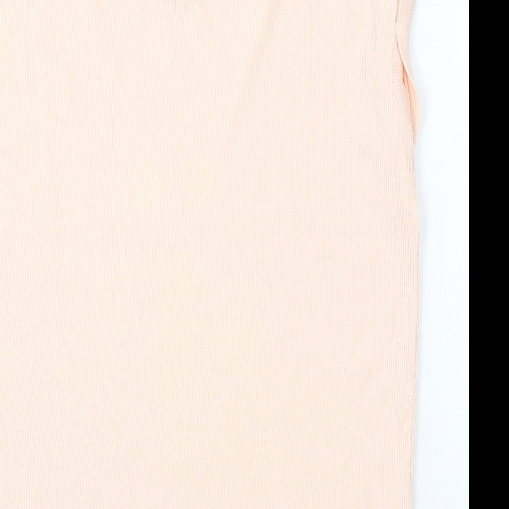 New Look Womens Pink Round Neck  Polyester Pullover Jumper Size 8