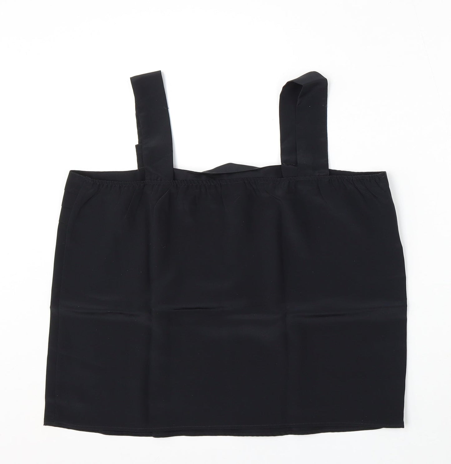 Classic Woman Womens Black  Polyester Basic Tank Size 18 Square Neck