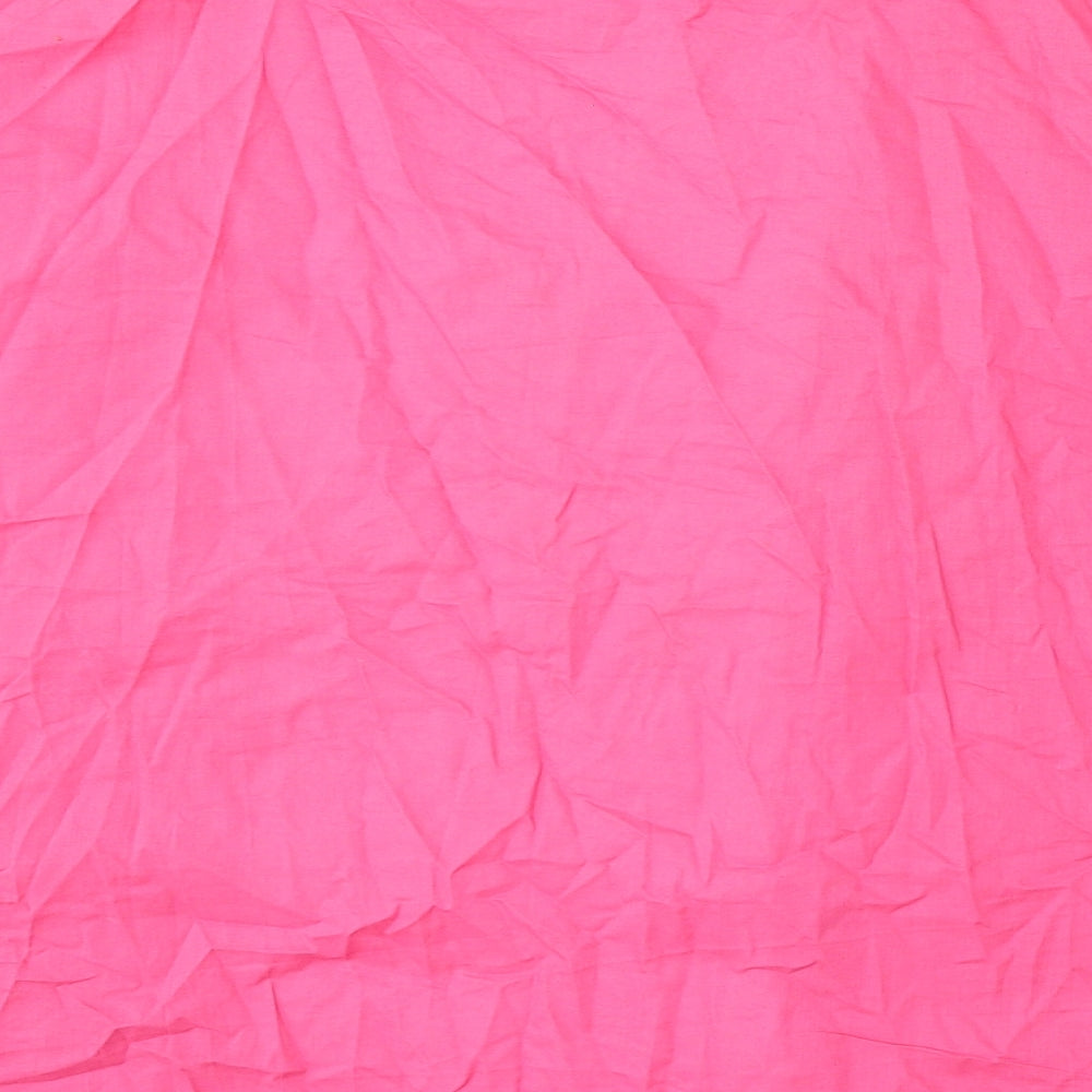 NEXT Womens Pink V-Neck  Cotton Cape Jumper Size 12