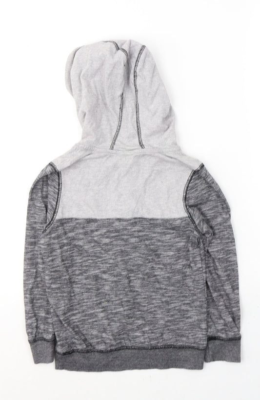 George Boys Grey  Cotton Pullover Hoodie Size 6-7 Years  Pullover