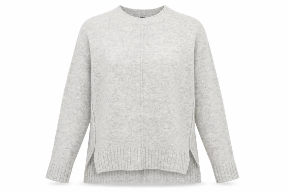 Marks and Spencer Womens Grey High Neck  Acrylic Pullover Jumper Size S