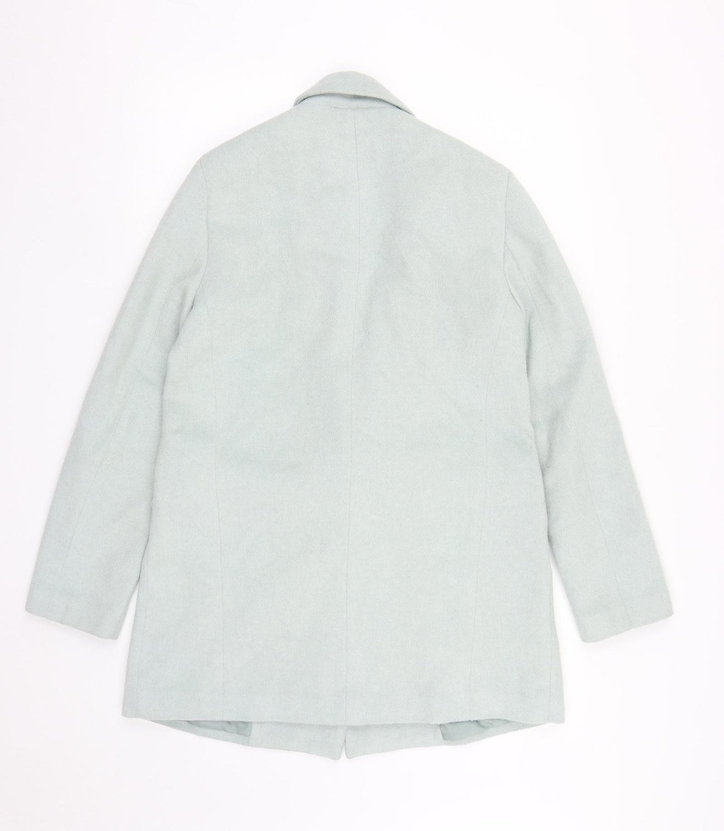 New Look Womens Green   Pea Coat Coat Size 12  Snap