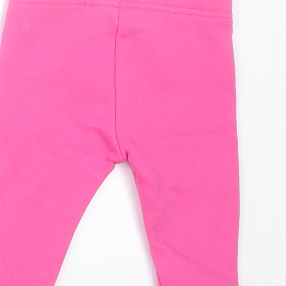 NEXT Girls Pink  Polyester Capri Trousers Size 3-6 Months  Pullover