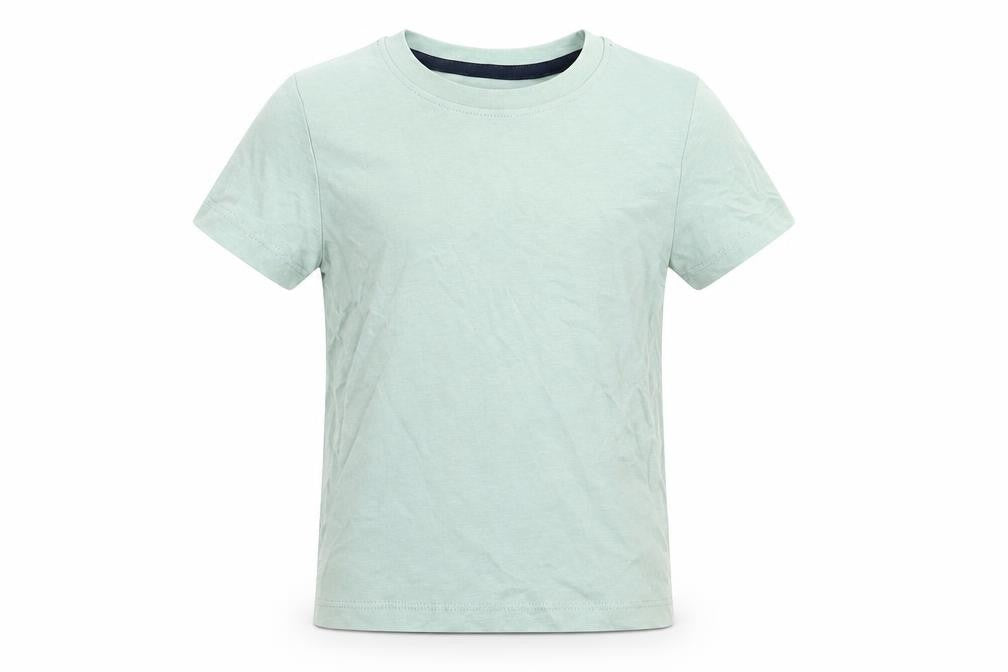 H&M Boys Green  Cotton Basic T-Shirt Size 2 Years Crew Neck Pullover