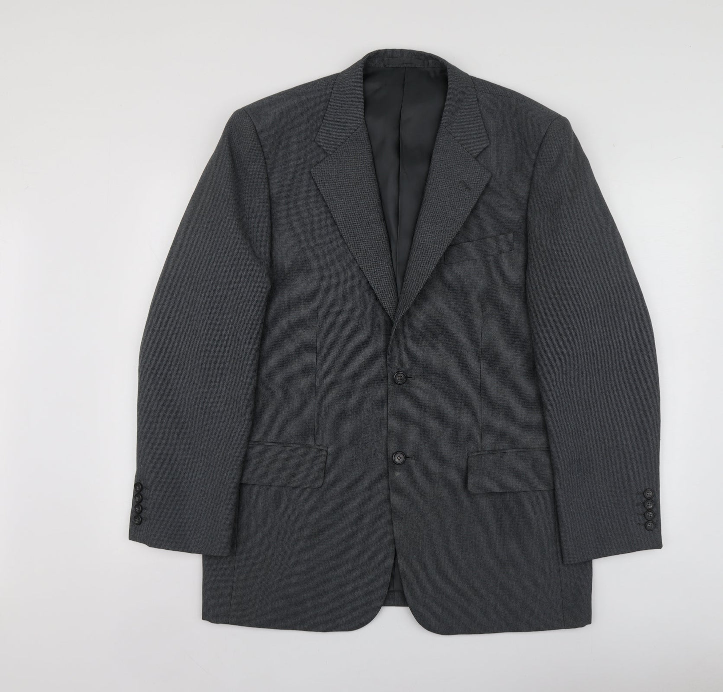 Lee Greenwood Mens Grey  Polyester Jacket Suit Jacket Size M