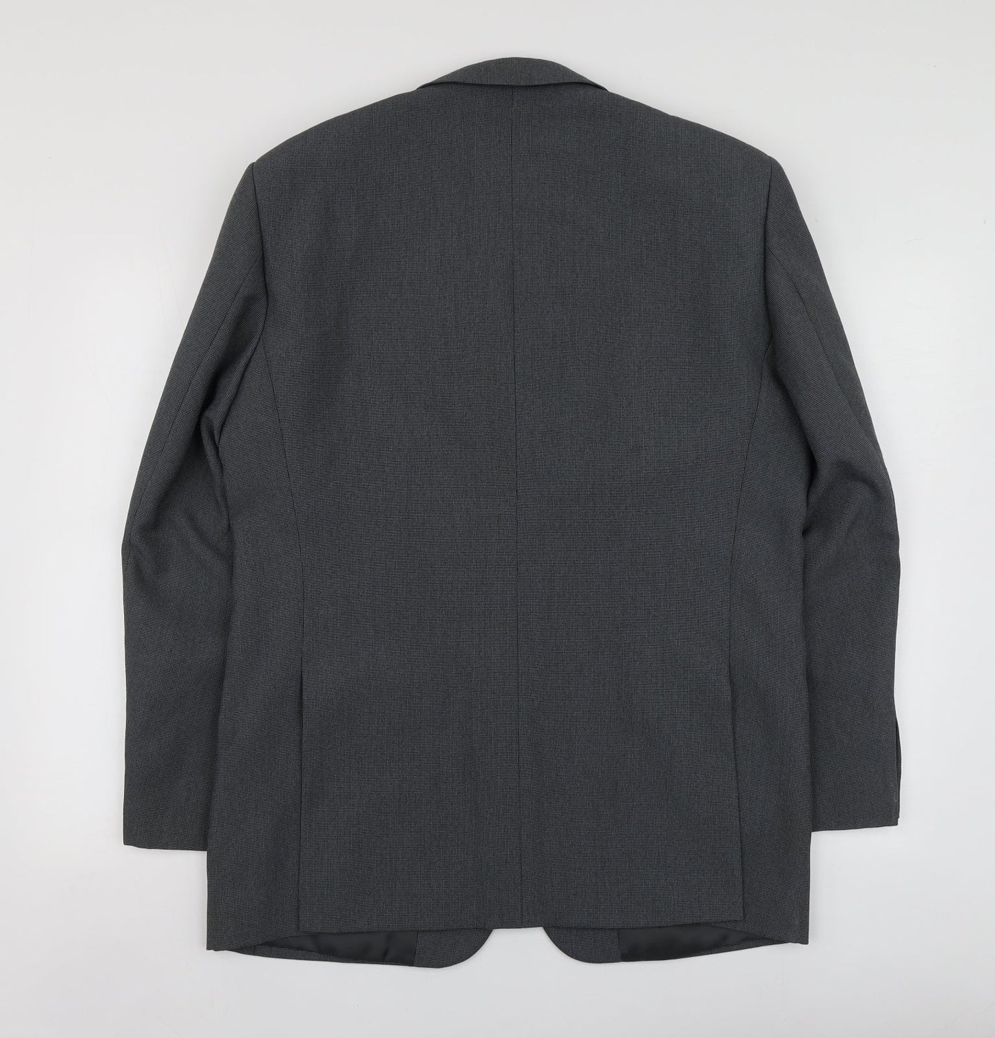 Lee Greenwood Mens Grey  Polyester Jacket Suit Jacket Size M