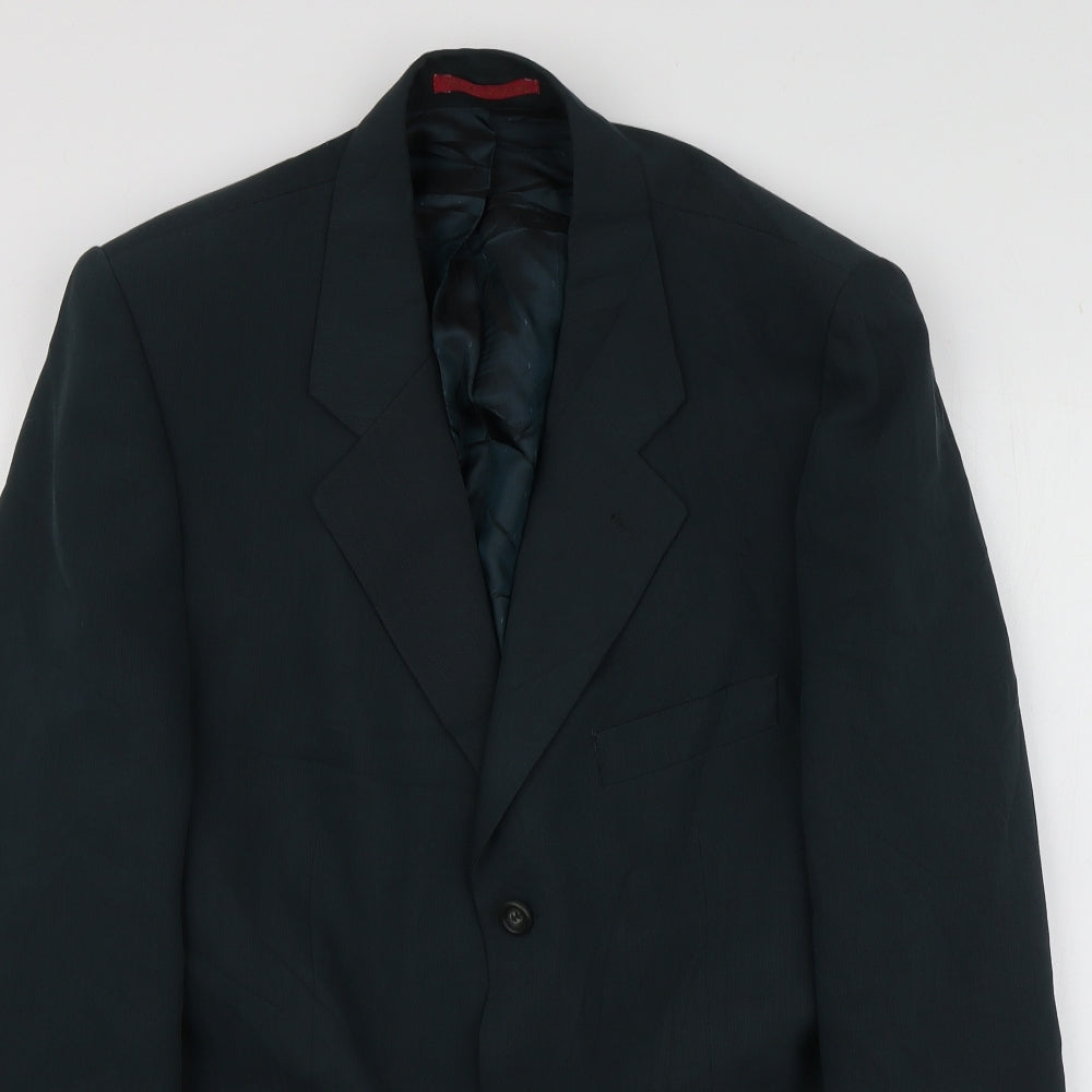Debenhams Mens Green  Polyester Jacket Suit Jacket Size M