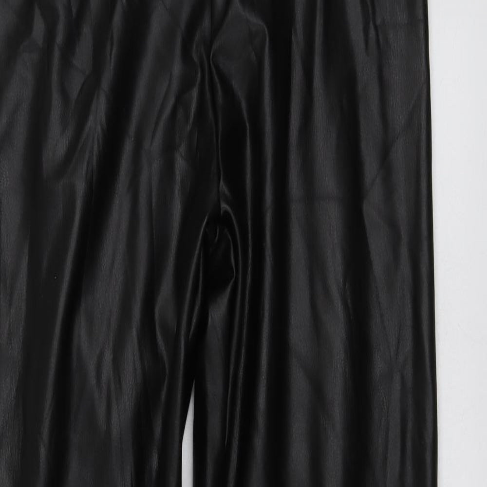 M&Co Womens Black  Polyester Jegging Trousers Size 12 L29 in Regular