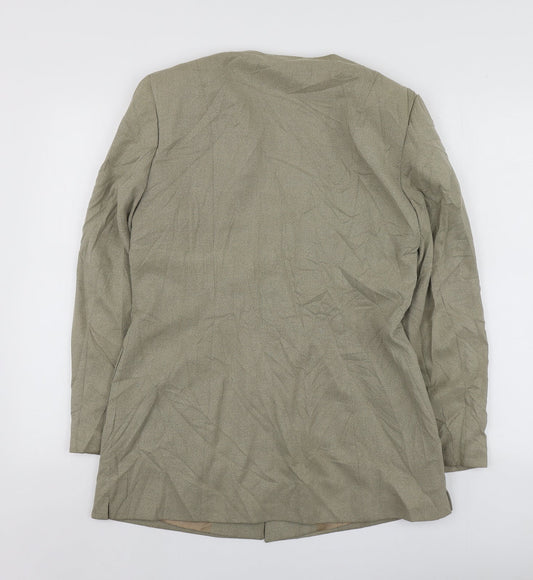 Bianca Womens Beige  Lyocell Jacket Suit Jacket Size 38