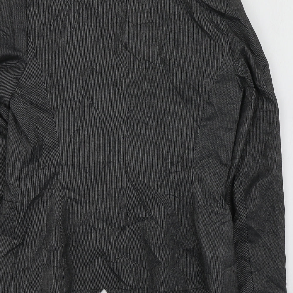 BHS Womens Grey  Polyester  Suit Jacket Size 8