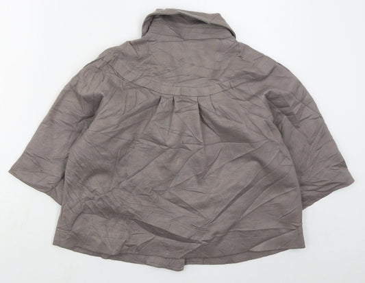 Betty Jackson Womens Grey   Jacket  Size 12  Button
