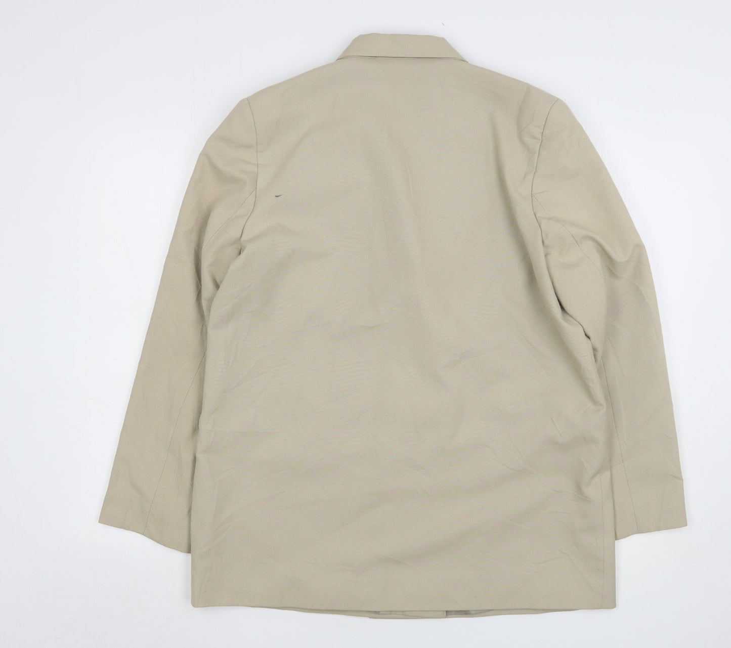 Klass Womens Beige  Polyester Jacket Suit Jacket Size 14