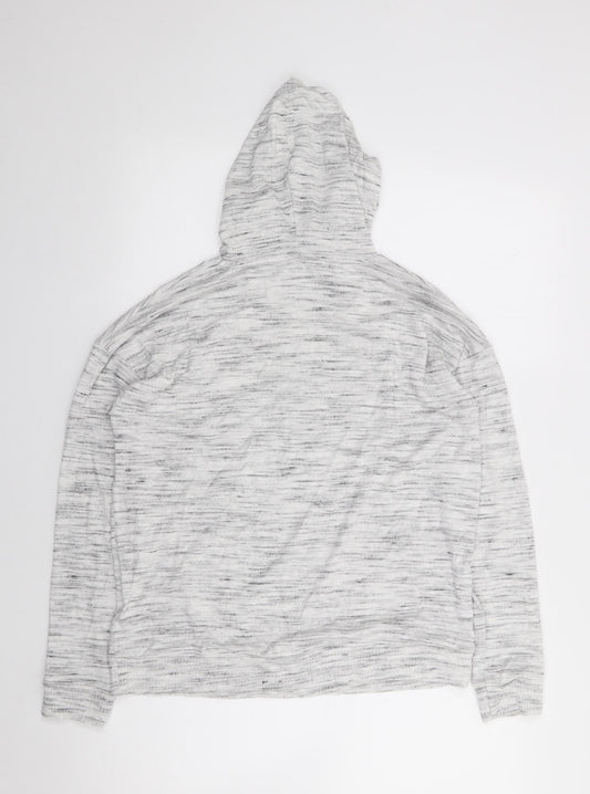 Marks and Spencer Womens Grey  Viscose Pullover Hoodie Size 8  Pullover