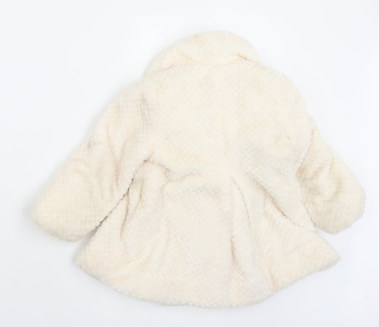Miranda Girls Ivory   Pea Coat Coat Size 2 Years  Button