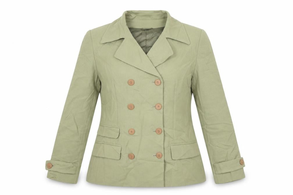 JV Collection Womens Green   Jacket  Size 12  Button