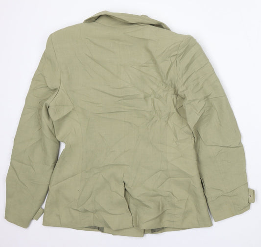 JV Collection Womens Green   Jacket  Size 12  Button